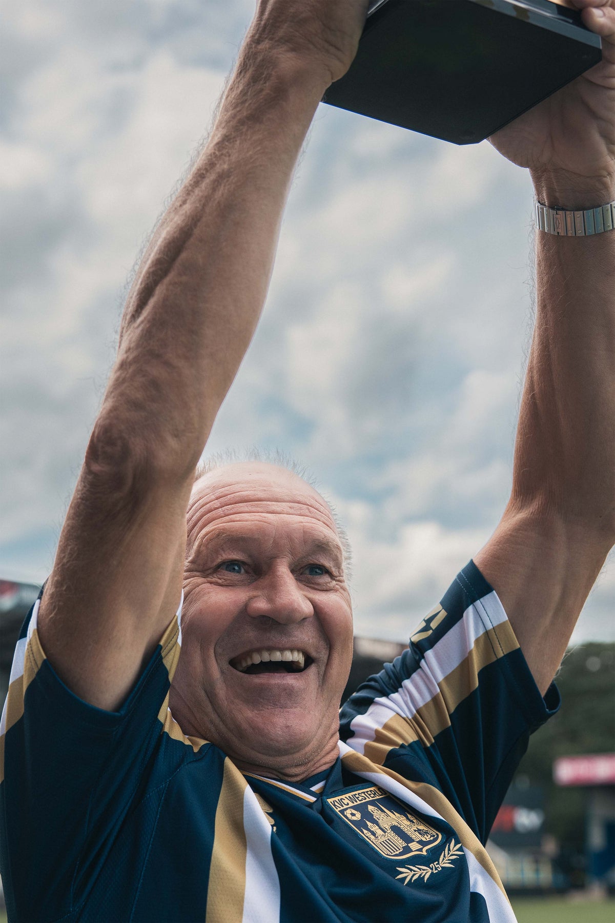 Rudi Janssens van KVC Westerlo met de Beker van België in 2026
